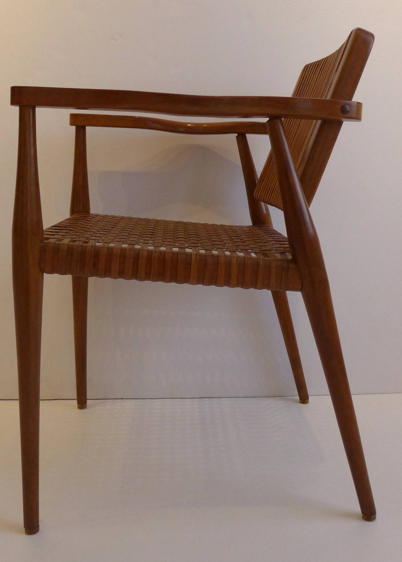 Mid-20th Century Set of Four Chairs by Marcel La Riviere for Ficks Feed