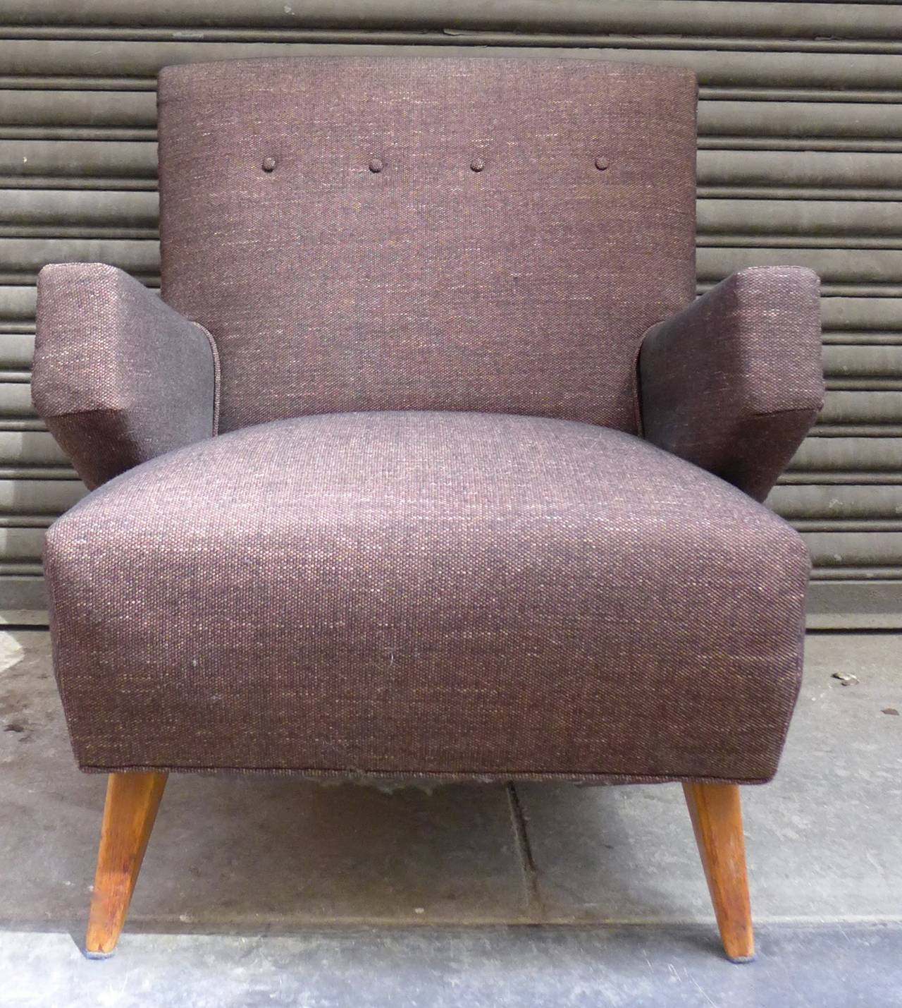 American Pair of Early Jens Risom Lounge Chairs for Knoll