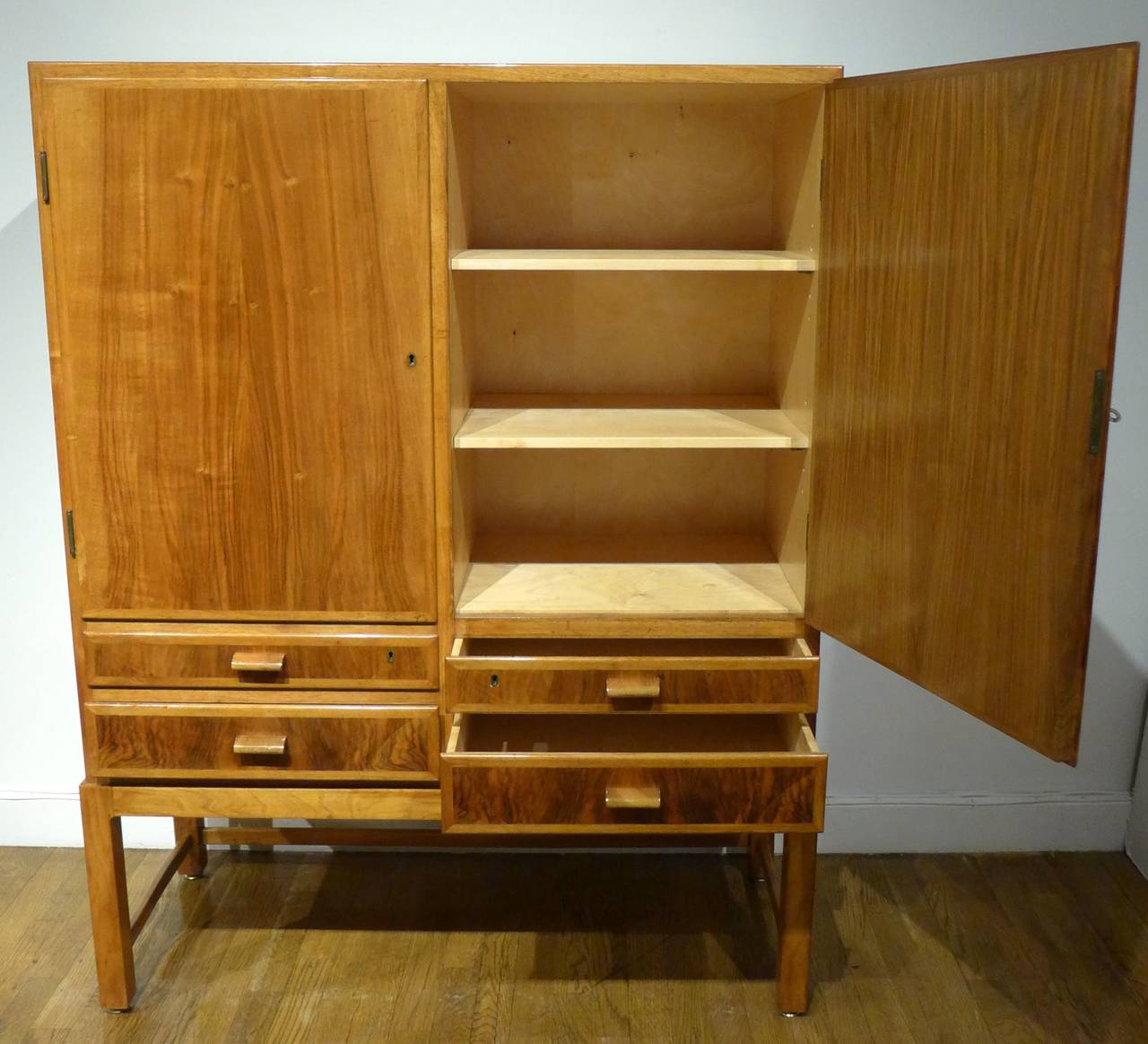 Birch Service Cabinet by Danish Craftsman Peder Pedersen