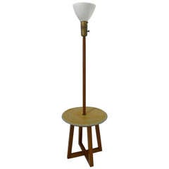 Design Technics Lamp Table with Ceramic Shelf