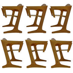 Set of Six Craft Chairs by Raphael Teller