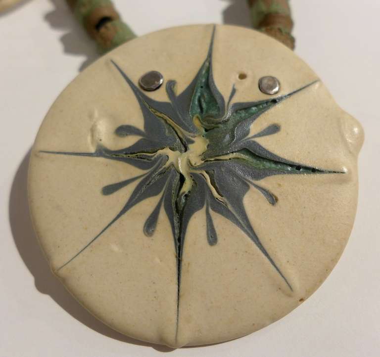 Mid-Century Modern Edith Heath Ceramic Necklace
