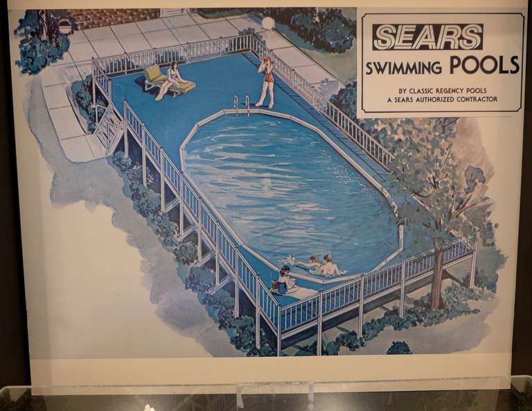 Mid-Century Modern Salesman's Sample Pool for Sears
