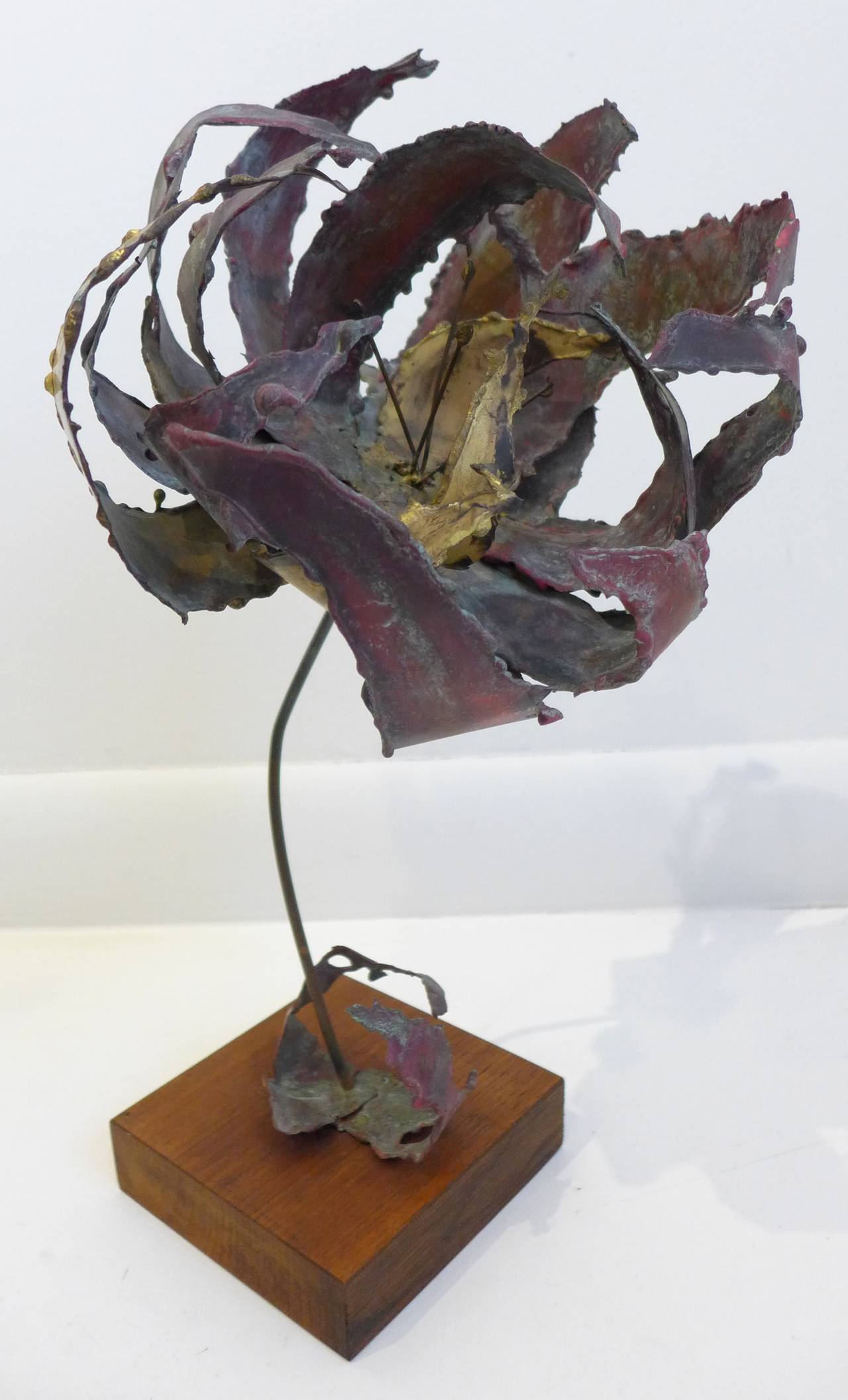 American Brutalist Floral Sculpture by Silas Seandel