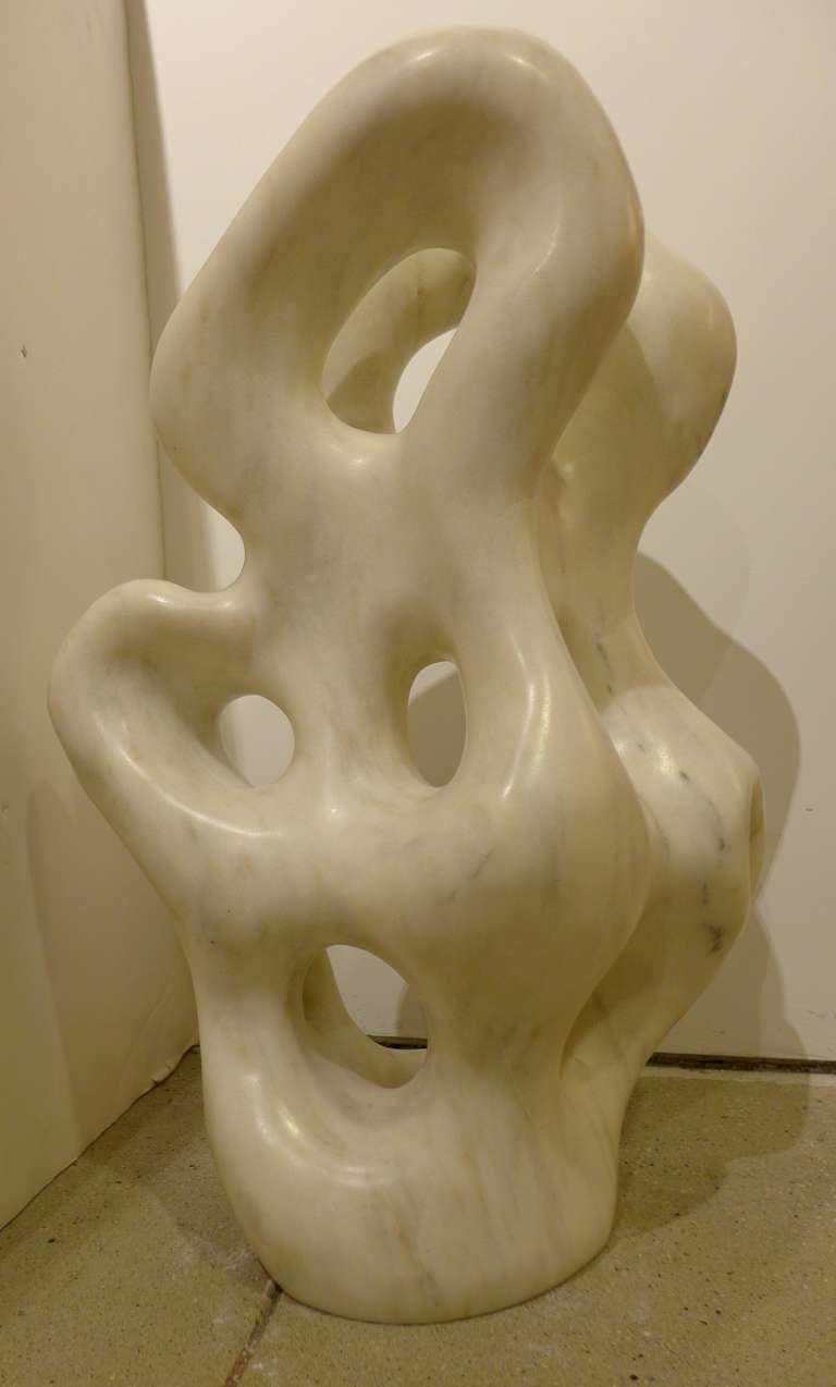 American Biomorphic Marble Sculpture