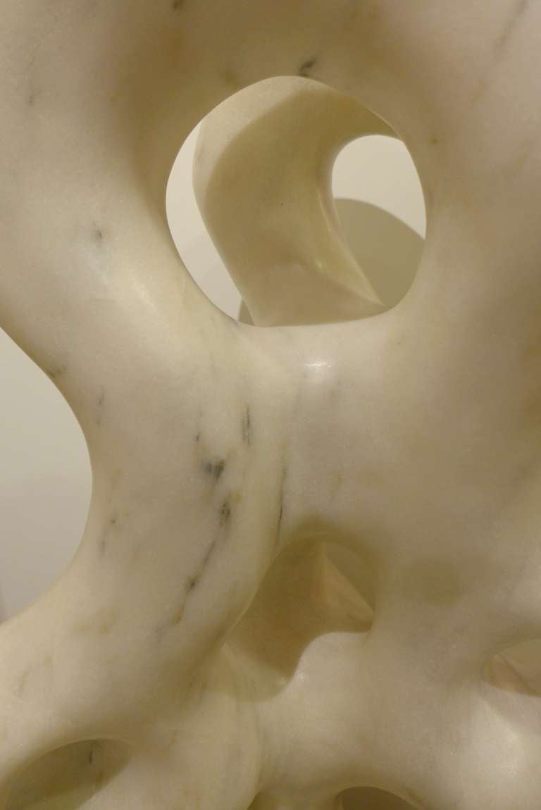Carved Biomorphic Marble Sculpture