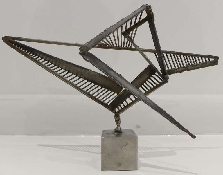 French Alain Douillard Steel Sculpture