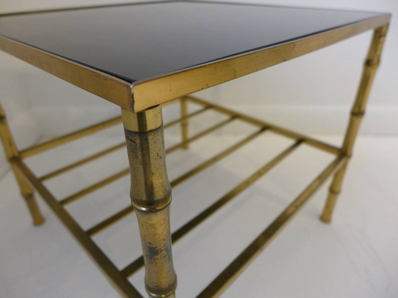 Brass Side Table in the Style of Maison Bagues In Good Condition In New York, NY