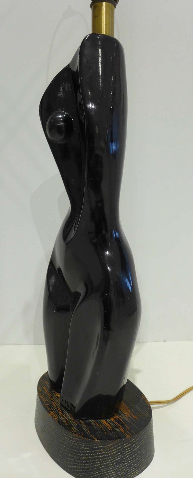 American Figural Mid-Century Ceramic Lamp
