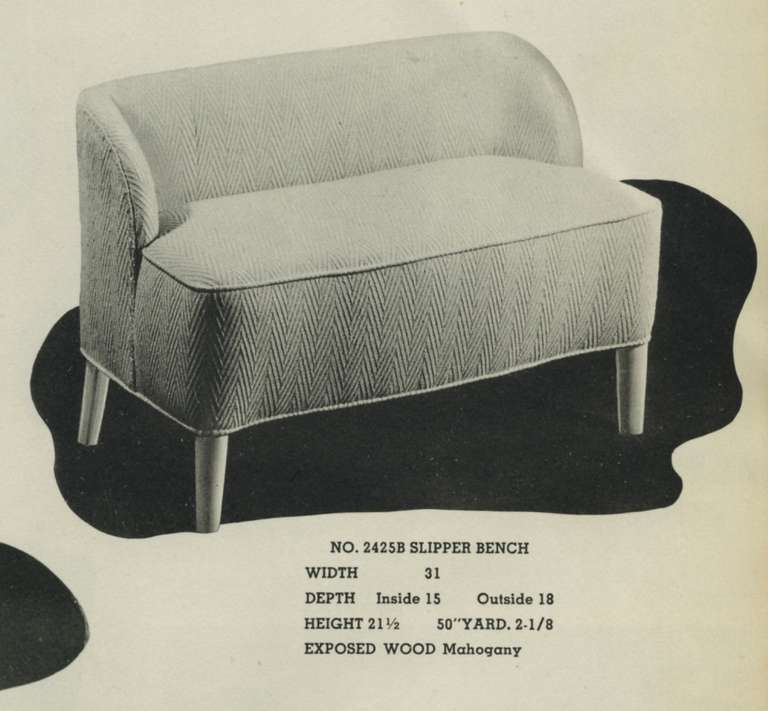 1938 Dunbar Slipper Bench 2