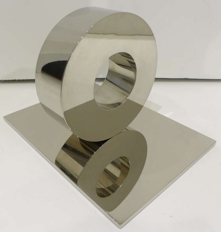 Geometrische Stahlskulptur von James Prestini