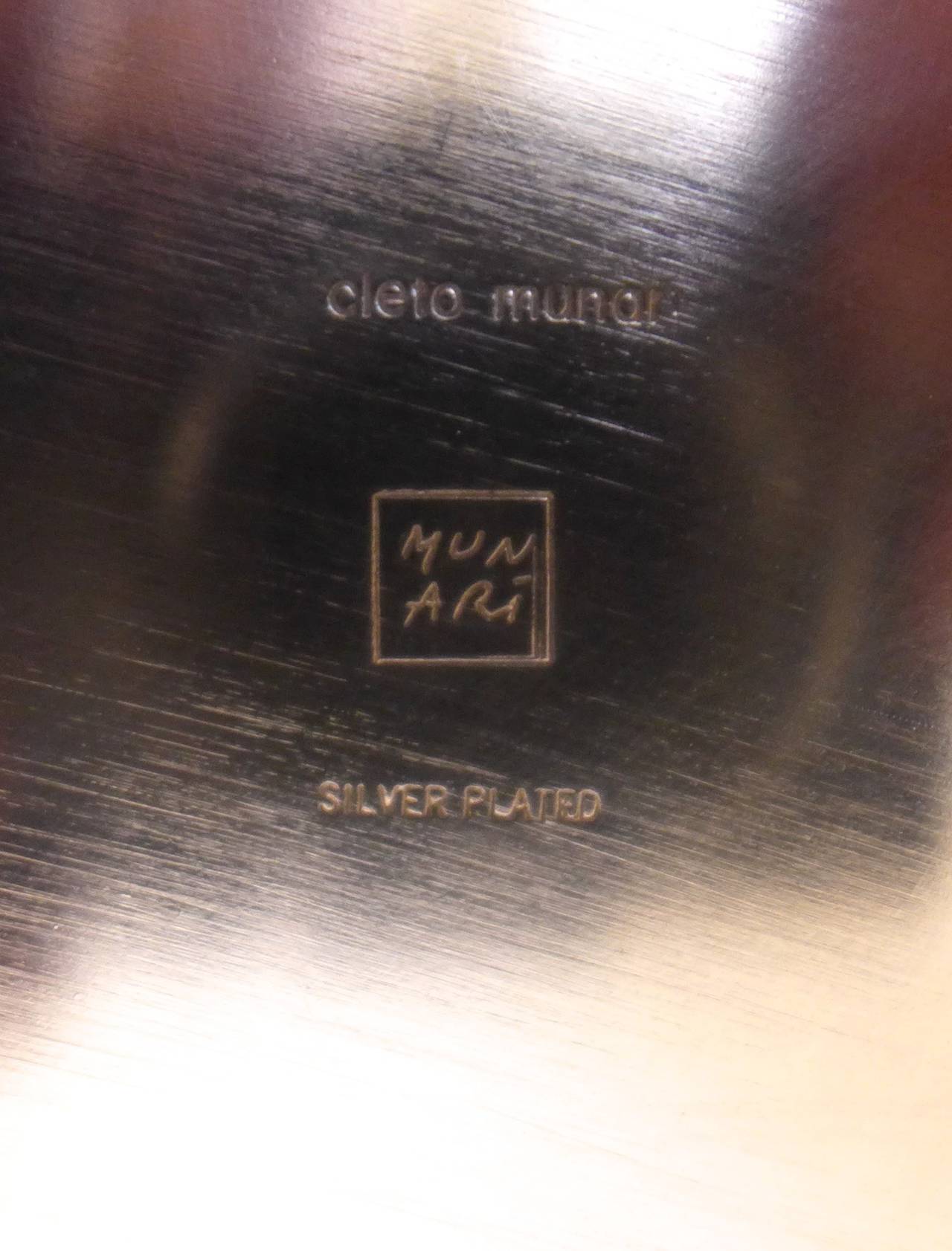 Silver Plate Cleo Munari Covered Dish