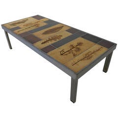 Roger Capron Cocktail Table with Garrigue Tiles