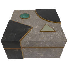 Tesselated Stone Box by Maitland-Smith