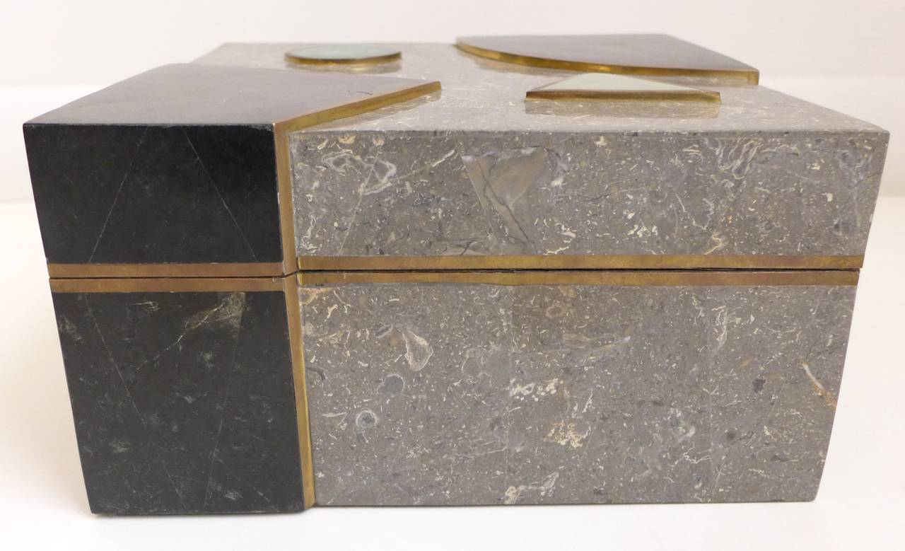 American Tesselated Stone Box by Maitland-Smith