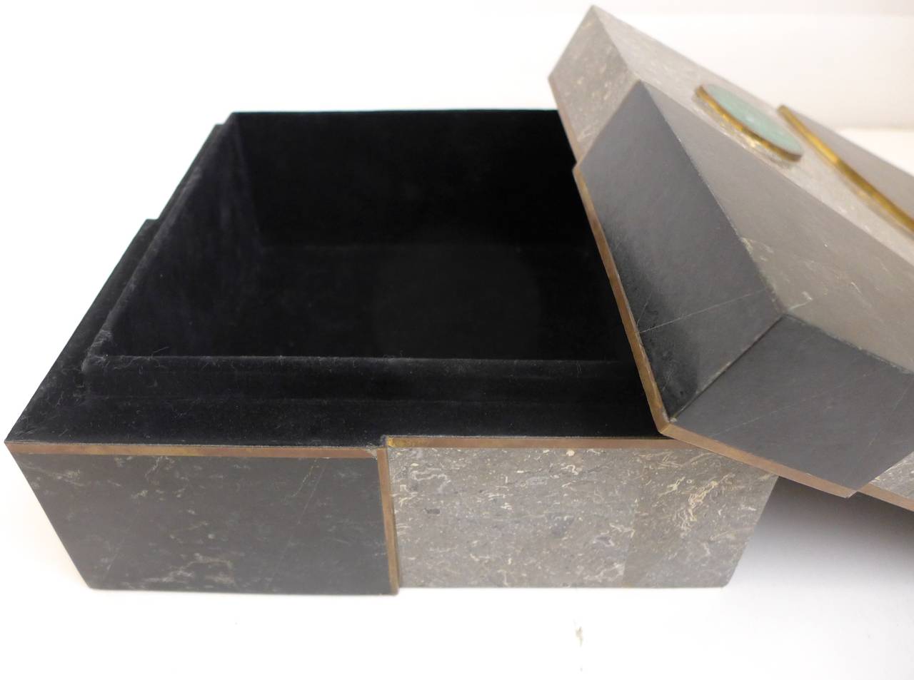 Tesselated Stone Box by Maitland-Smith 2