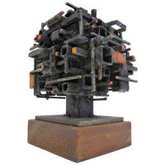 "Dwelling" Box on Pedestal by James Anthony Bearden 3