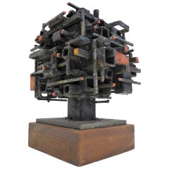 "Dwelling" Box on Pedestal by James Anthony Bearden