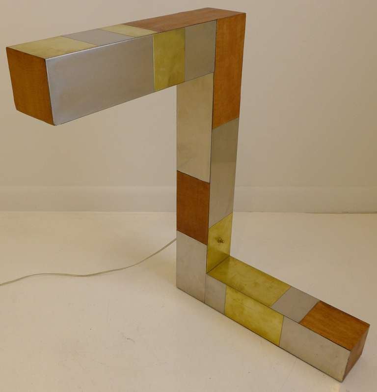 Patchwork lamp designed by Paul Evans as part of his 