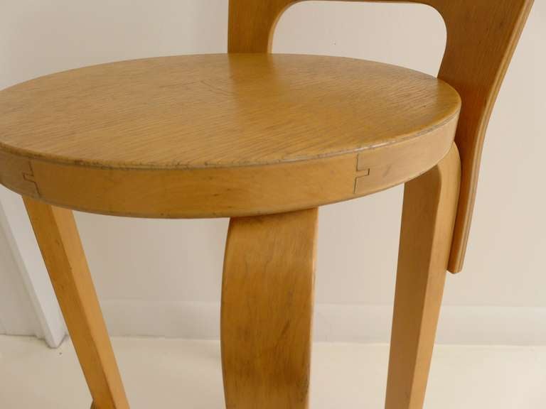Pair of Alvar Aalto Barstools In Good Condition In New York, NY