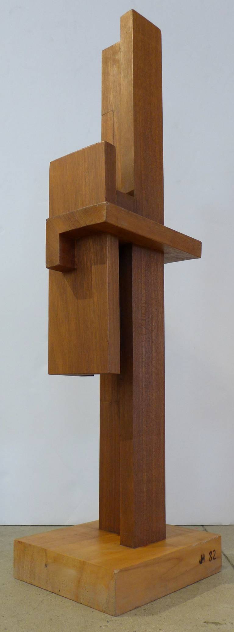 De Stijl Tall Constructivist Sculpture by Johannes Hoog