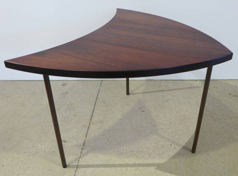 Mid-20th Century Set of Three Peter Hvidt Crescent-Shaped Side Tables