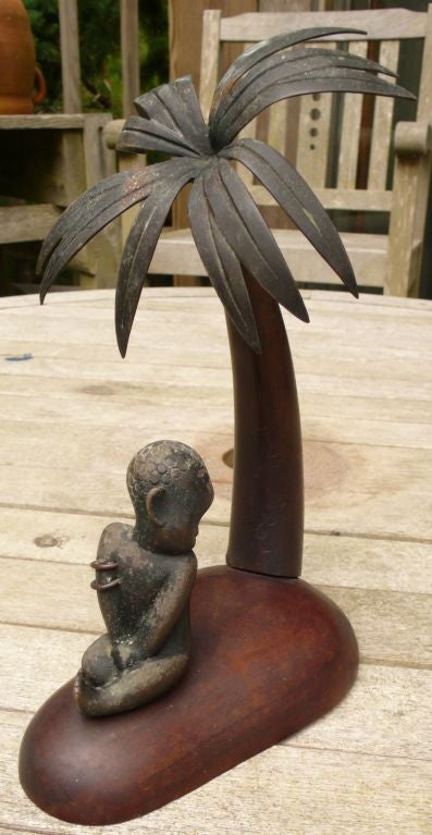 Hagenauer Bronze and Wood Sculpture