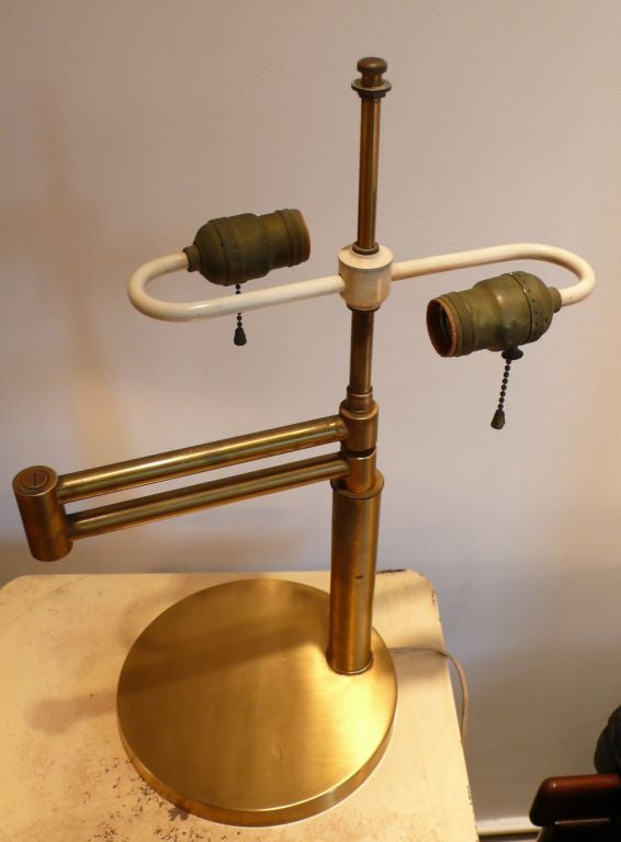 Early and Fine Walter Von Nessen Swing-Arm Lamp