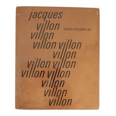 Villon Catalog Signed By Marcel Duchamp