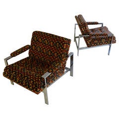 Pair of Milo Baughman Lounge Chairs 4