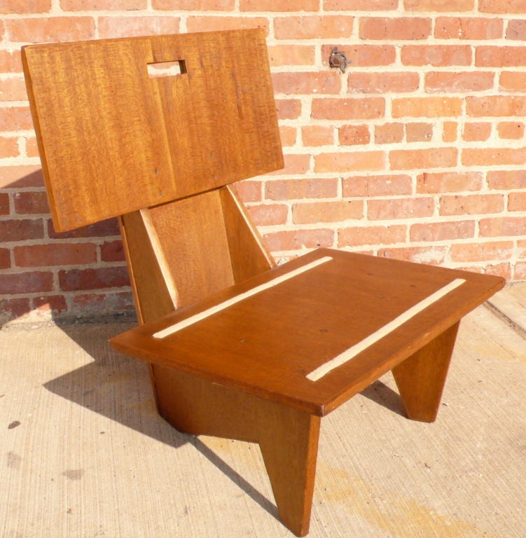 frank lloyd wright plywood chair
