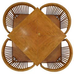 Rare Kaare Klint Table and Chair Set for Rud Rasmussen