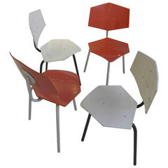 Set of Four Chairs by Dutch Company Auping 5