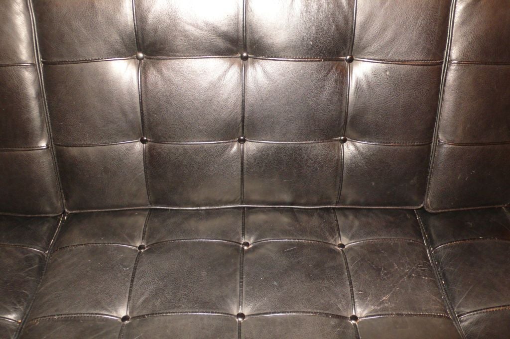 armless sofa leather