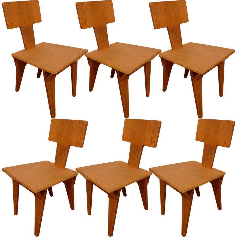 Six Nathan Lerner Chairs at 1stDibs lerner furniture
