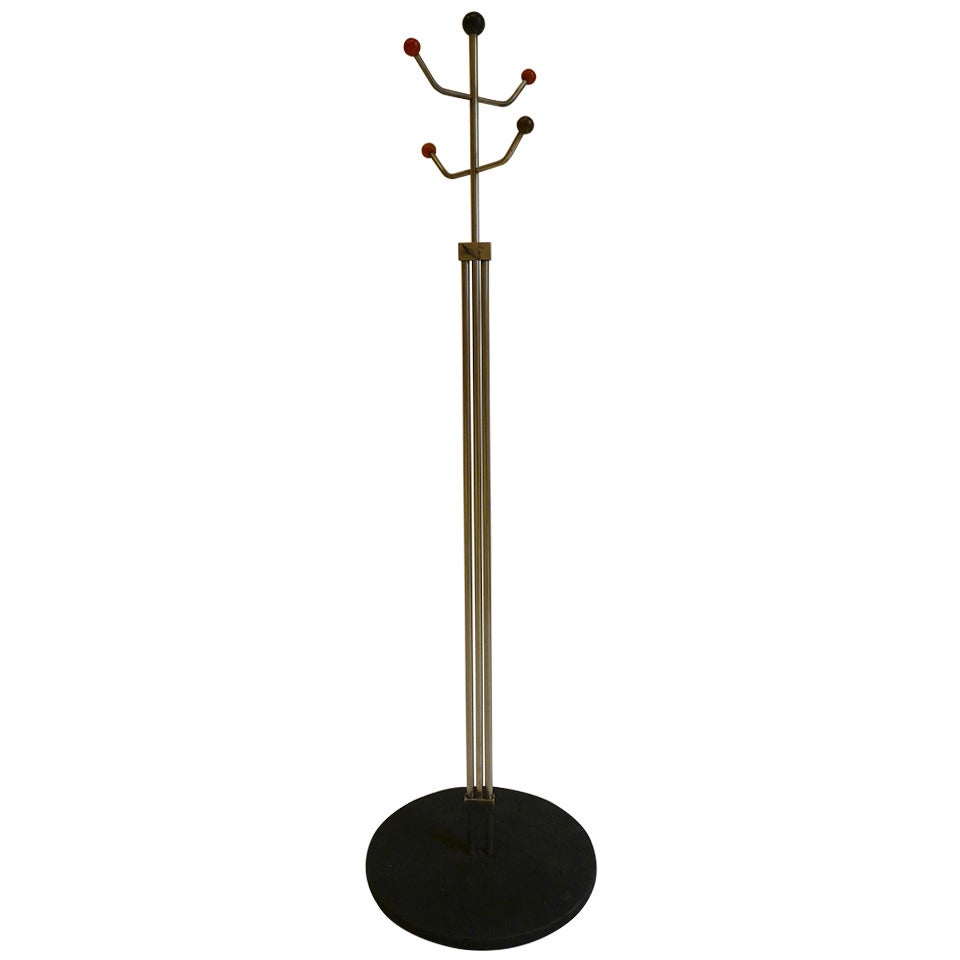 Slender Machine Age Hat Rack or Coat Rack For Sale at 1stDibs