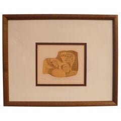 Abstract Print by South American Artist Jorge Dumas