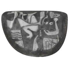 Relief abstrait Raku de Jerry Caplan