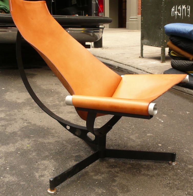 Contemporary New Production Max Gottschalk Chair and Ottoman