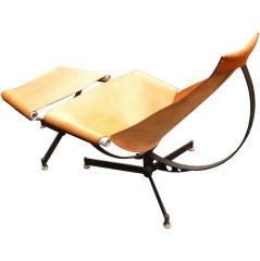 New Production Max Gottschalk Chair and Ottoman