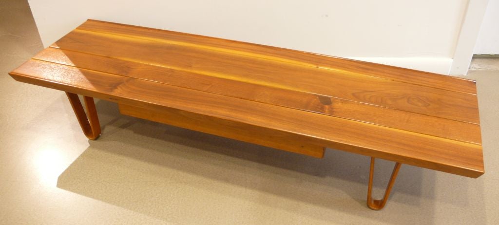 American Long John Coffee Table with Drawer