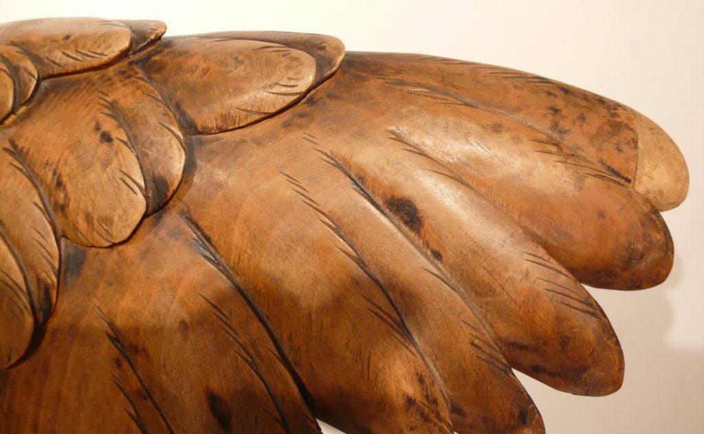Black Forest Carved Wood Eagle In Excellent Condition In New York, NY