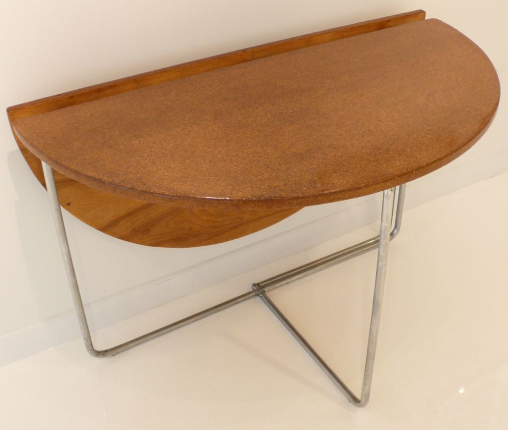 French Terrific Bauhaus Era Folding Table