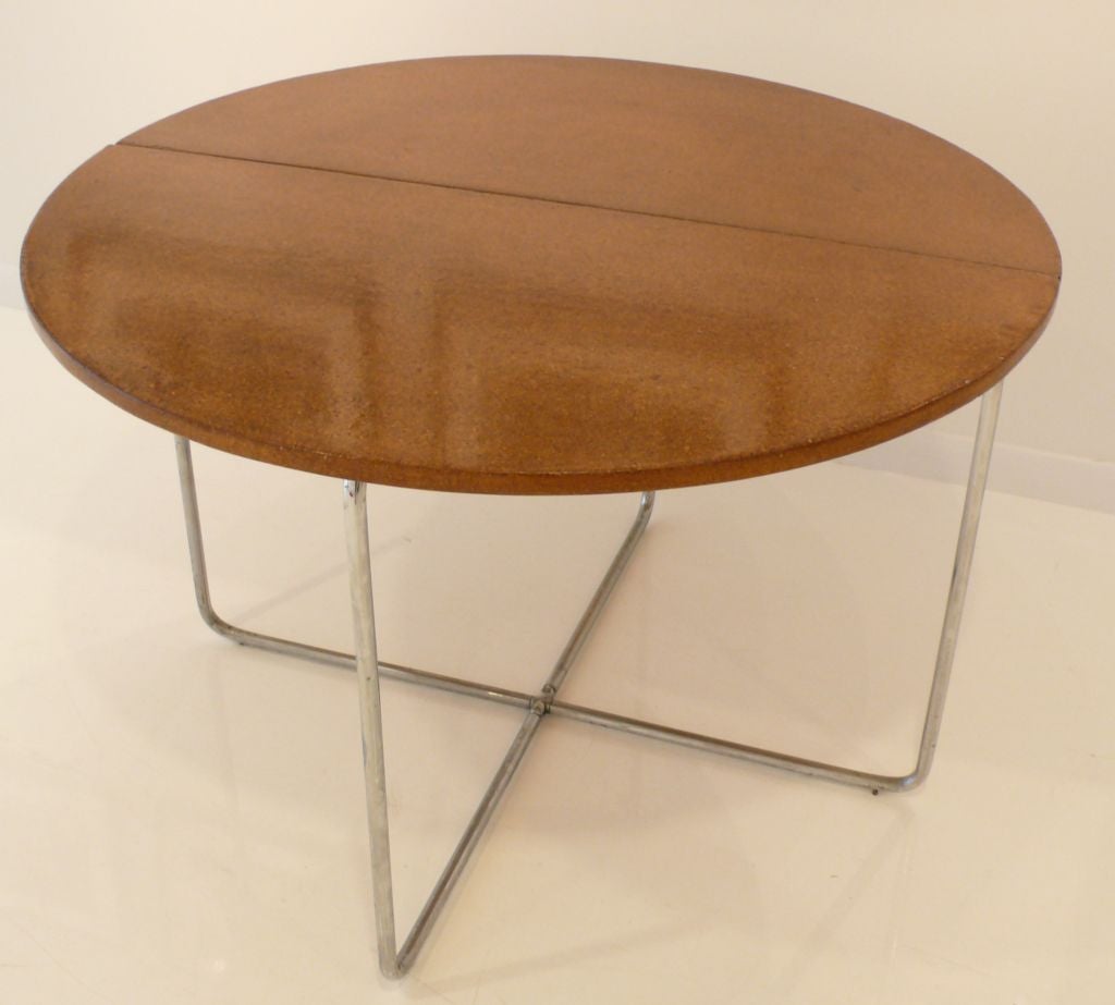 Terrific Bauhaus Era Folding Table In Excellent Condition In New York, NY