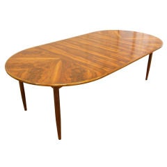 Extension Dining Table with Brazilian Rosewood Top