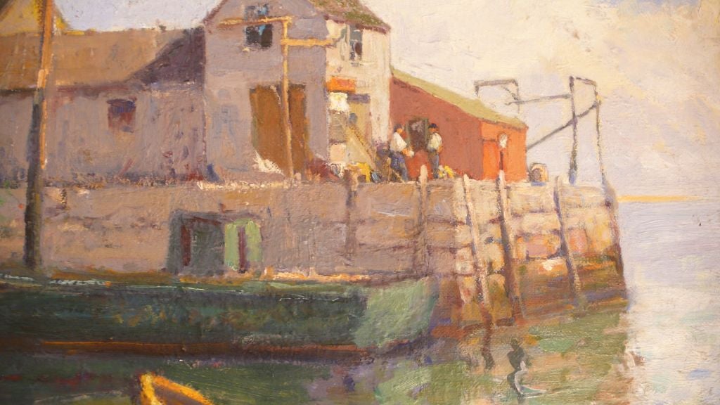American Frederick W. Oliver Oil Painting