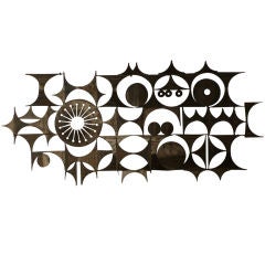 Large Abstract Metal Wall Sculpture