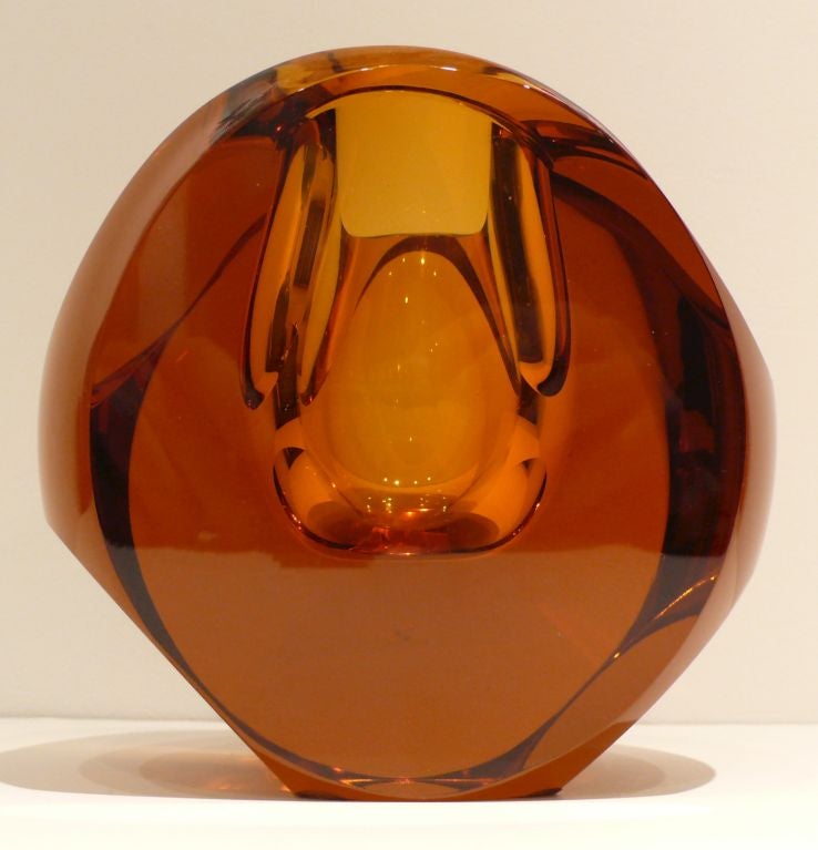 Czech Moser Glass Vase