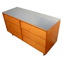 Unusual Florence Knoll Six-Drawer Chest