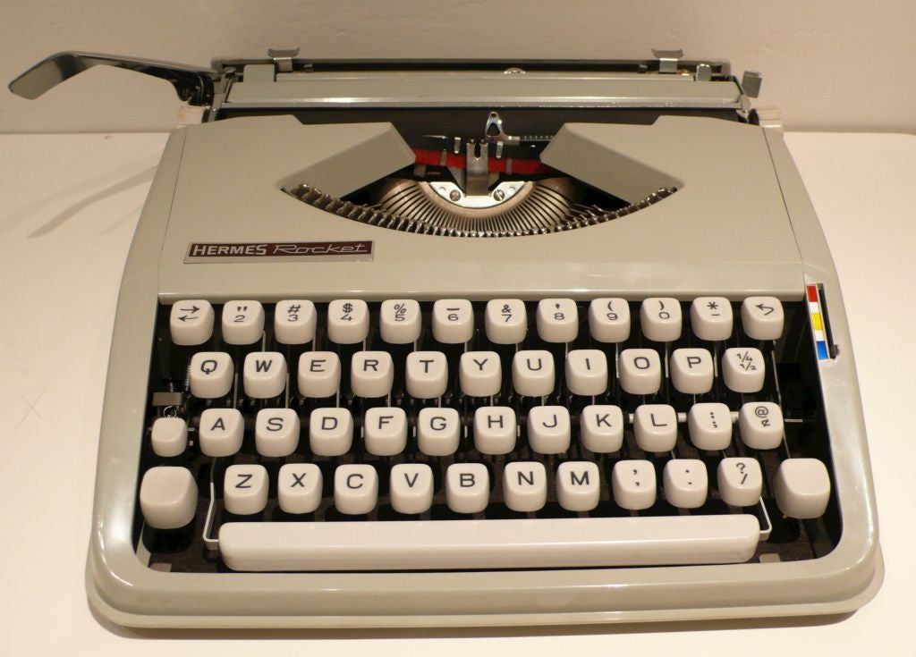 Metal Hermes Portable Typewriters